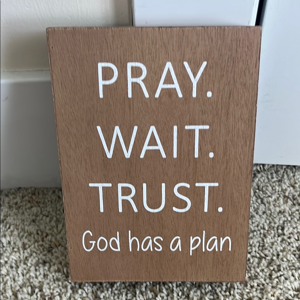 Inspirational Brown Wall Decor Sign